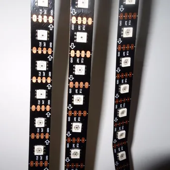 

5M DC5V APA-102C addressable led pixel strip;60leds/m with 60pixels/m;BLACK PCB;non-waterproof