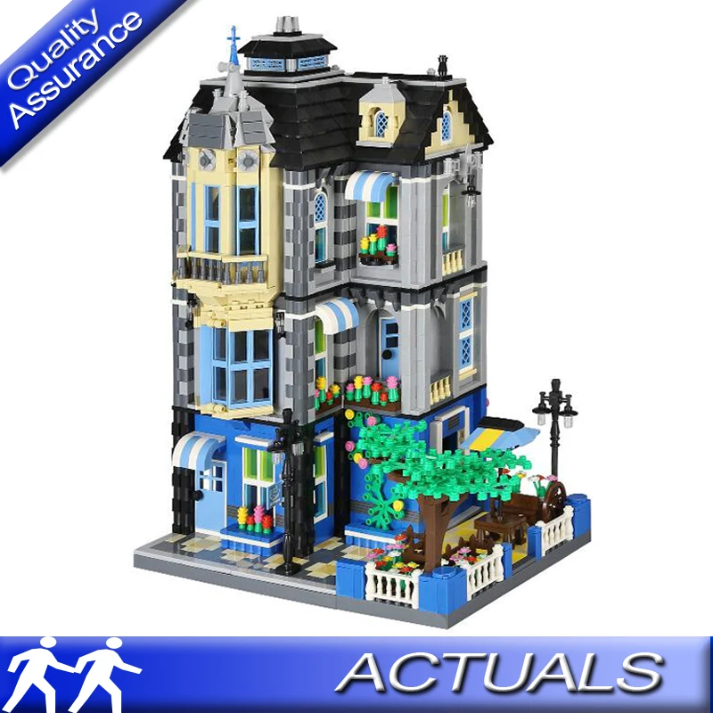

Wange 6310 Street View Garden Coffee House Architecture Building Blocks 3D Construction Model Bricks Toys Compatible with Lego