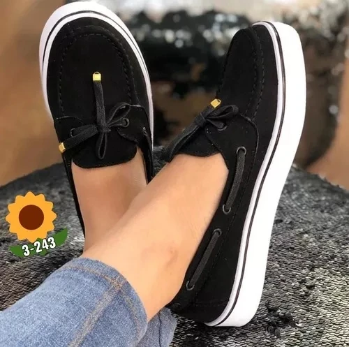 

MoneRffi Spring Women Flats Shoes Platform Sneakers 2019 Slip On Bow Flats Leather Suede Ladies Loafers Moccasins Casual Shoes