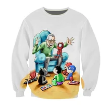 Comic Stan Lee Sweatshirts Mens Wo Man Design Marvel Movie Streetwear Male Tops Hodies Harajuku Sweatshirts for Boys Kid Clothes