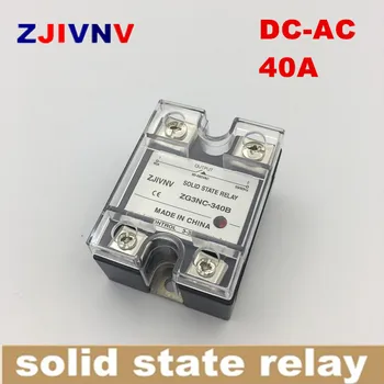 

SSR high voltage single phase DC control AC Solid state relay 40a, input 3-32vdc, output 90~480vac, SSR 40DA ZG3NC-340B