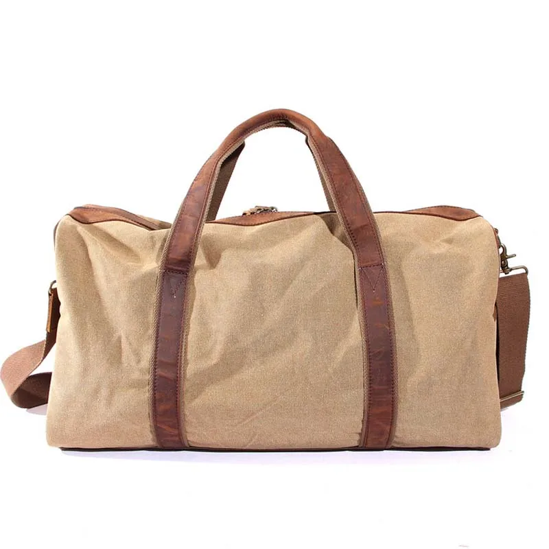 

YISHEN Unisex Canvas Travel Totes Fashion Casual Women Men Crossbody Bags Travel Duffle Super Large Capacity Travel Bags MS12033