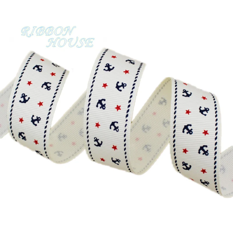 Vibrant Nautical-Themed Grosgrain Ribbon for Gift Decoration (2 Meters/Lot)
