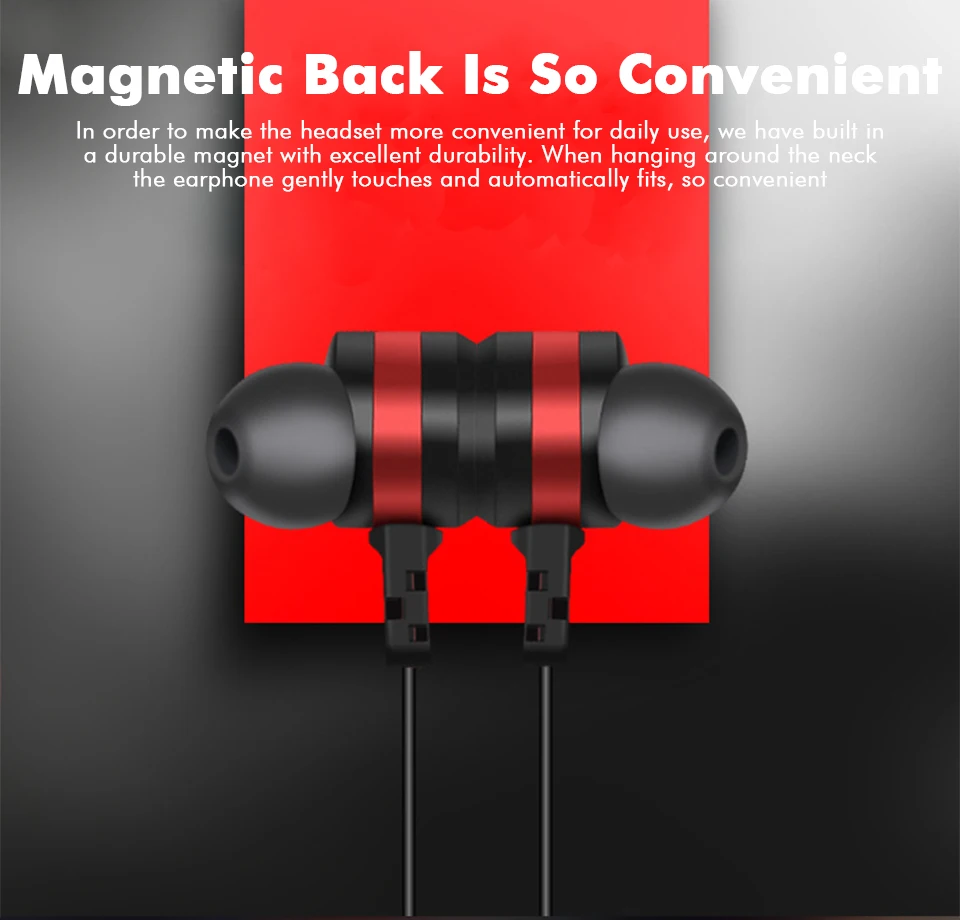 Waterproof Magnetic bluetooth earphone wireless headphones sports bass mini earphones earbud stereo mic TF card for Samsung (4)