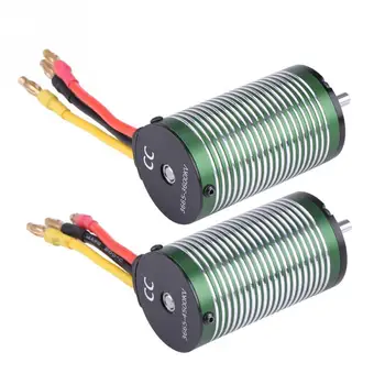 

1pc 3665 3600KV 4500KV 4 Poles Metal Motor RC Part for 1/8 1/10 1/12 Remote Control Car Ship high quality 5mm Shaft RC Parts