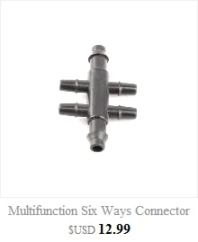 500 шт. 3/5 мм соединители для садовых шлангов двойной разъем для шланга-через совместные микроорошение для сада труб Разъемы Фурнитура