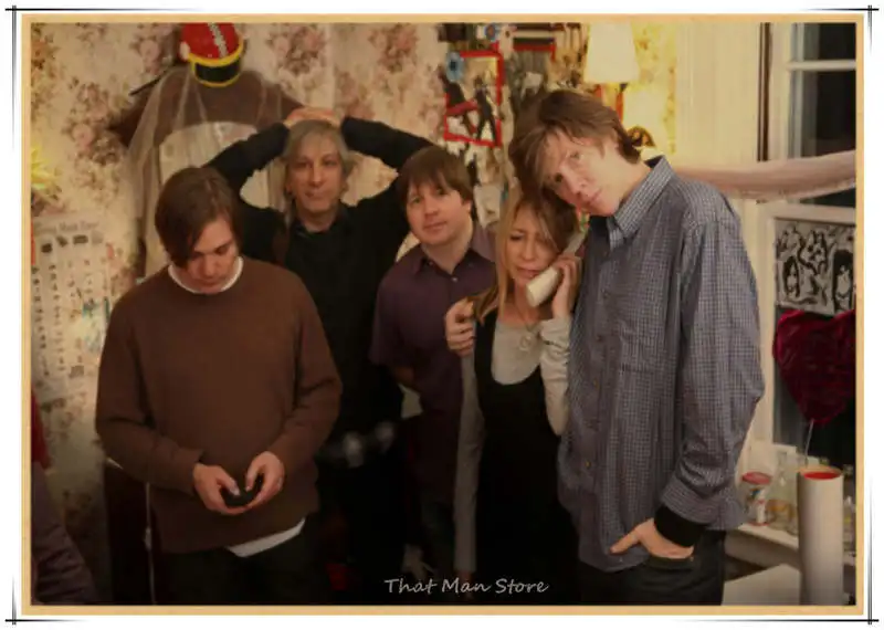 Рок Группа Sonic Youth постер ретро ностальгия крафт бумага декоративная роспись