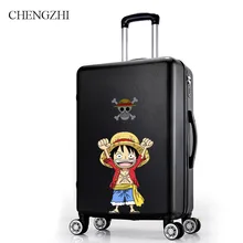 CHENGZHI цельный чехол на колесиках 2" дюймовый чехол на колесиках 24" дюймовый мультяшный багаж для путешествий багаж на колесиках