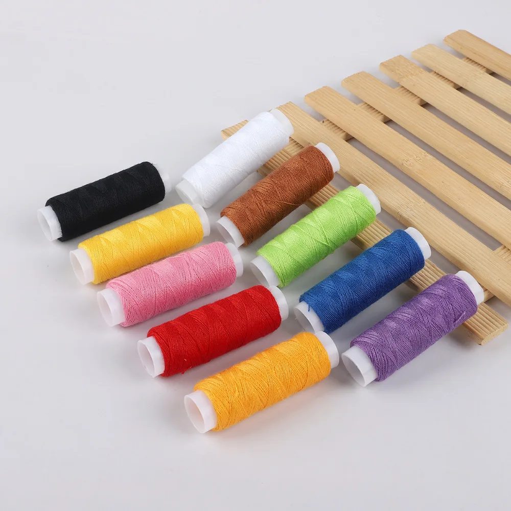 Высокое качество Профессиональный швейная нить для машинной вышивки нить прочный и долговечный швейные нитки по поставке товаров для дома 10/12 Цветов