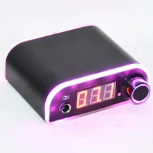 1 шт. черный двойной светодиодный цифровой дисплей Татуировка питание для тату наборы постоянный макияж питание тату-машинка