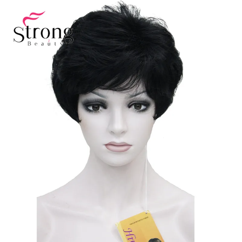 StrongBeauty женский короткий синтетический парик из натуральных волос, светильник, парик из коричневых волос