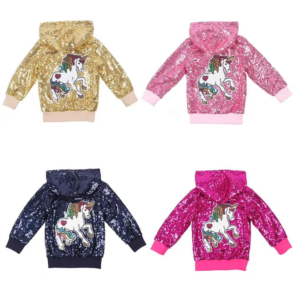 sequin unicorn jacket