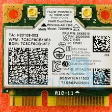 Двухдиапазонный Беспроводной 7260HMW 7260AC Половина Mini pci-e+ BT4.0 Беспроводной Card FRU: 04W3814 04X6010 для THINKPAD S440 S540 E440 E540