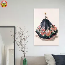 Картина по номерам художественная краска по номерам большая картина король DIY Цифровая живопись современный минималистичный платье Красота Ручная роспись краски