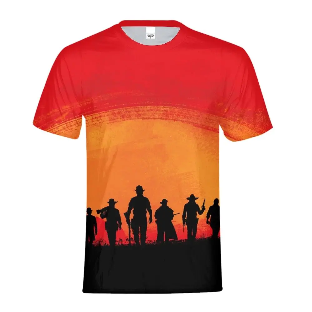 

Red Dead Redemption 2 Tshirt Boys Girls Modis Hot Game 3d Print Short Sleeve Tops Tees Shirt Kids Clothes Funny T-shirt