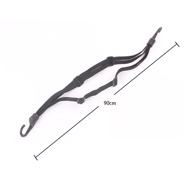 Мотоцикл веревка для шлема эластичный ремень сетевой кабель цепь багажная веревка универсальная сила хранения выдвижной дропшиппинг - Цвет: 90cm black