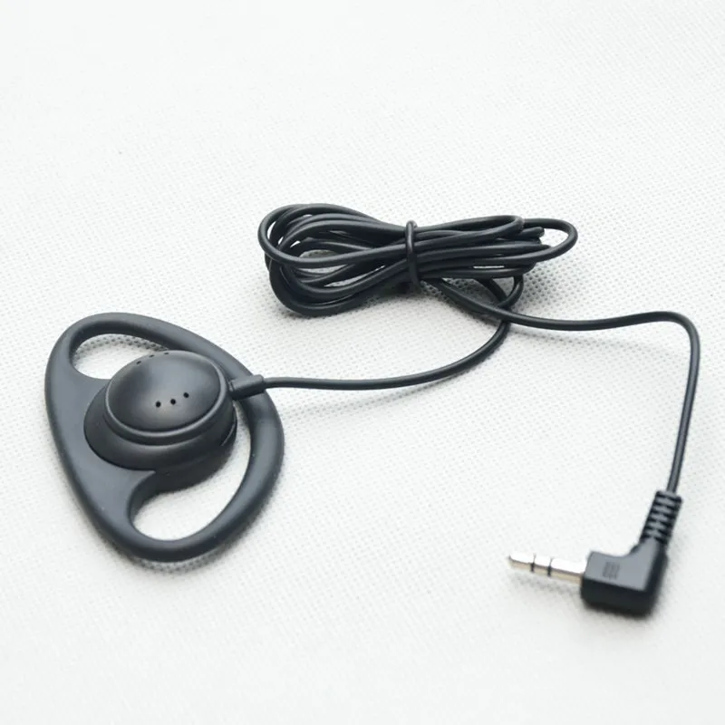 Single Side Headset Headphone Dual Channel Earphone 3.5mm Plug