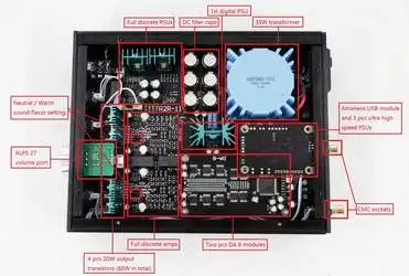 A-001 аудио-gd R2R 11( версия) несимметричный Sigle законченный дискретной лестницей усилитель для наушников/ЦАП(DSD Native/DSD/PCM