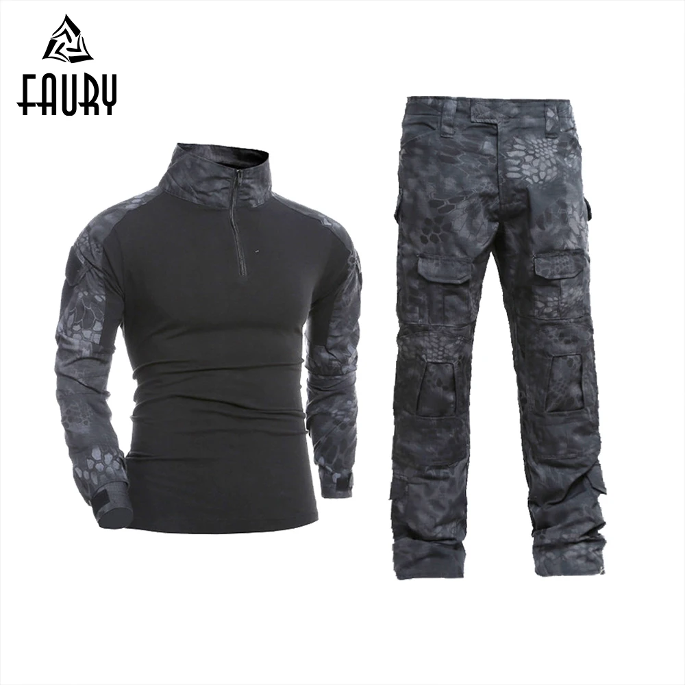 

Men's Tactical Military Uniform Clothing Camouflage CS Game Combat Suit Military Clothes for Hunter and Fishing Shirt Pants
