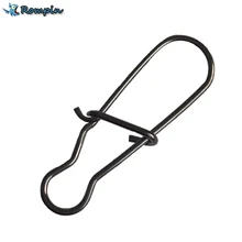 Rompin 50 шт. рыболовные снасти из нержавеющей стали, поворотные безопасные защелки, крючки, аксессуары для приманки, разъем для защелки