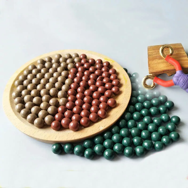 

100pcs Mud ball 9-10mm Slingshot Replacement mud balls Outdoor Hunting eggballs Ammo shooting Catapult Balls
