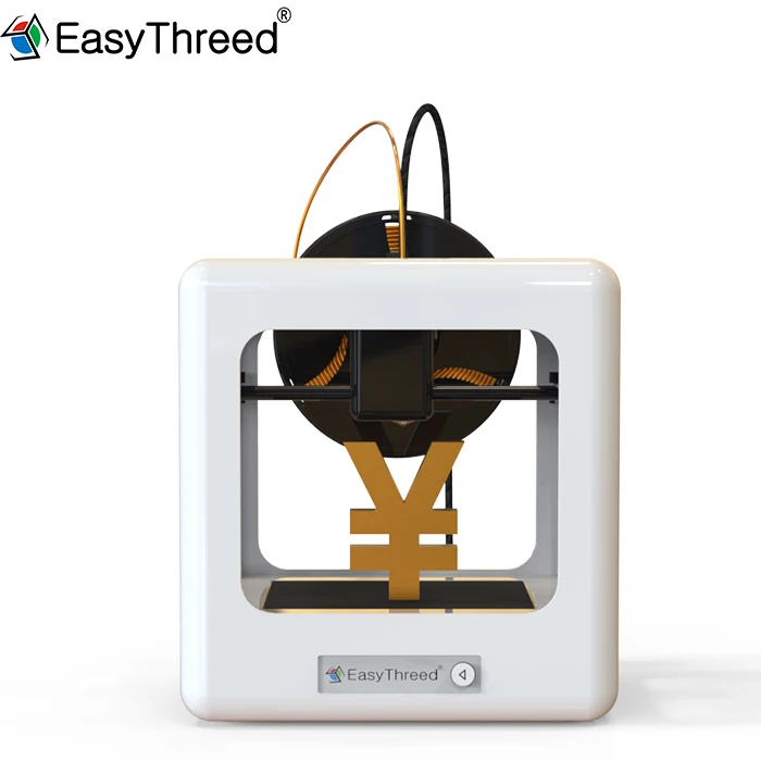 Easythreed 3d принтер Полностью пластиковый закрытый каркас 3d принтер с поддержкой одной кнопки и съемным титановым Экструдером sd-карта Heatbed