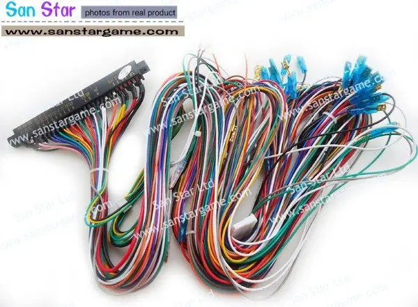3 pcs of Full Machine Jamma Harness with -5V for Arcade Game Machine-Arcade game Machine Accessory