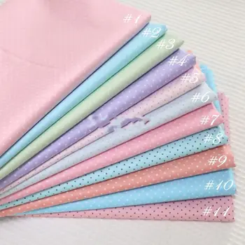 

Delicate Small Polka Dot 100% cotton Fabric Quilting fabric Clothes Home Textile Bedding Sewing Doll Cloth DIY A80