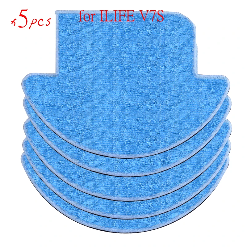 

5 pcsx chuwi ilife Robot Vacuum Cleaner MOP Cloths for ILIFE V7S Replacement Mop Cleaning Robot Vacuum Cleaner Mop