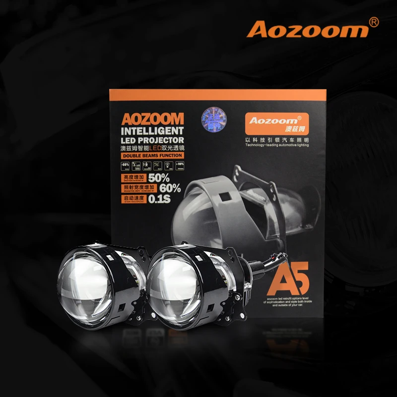 2019 Aozoom высокое качество 2 шт 3 дюйма светодиодный без потерь Би объектив