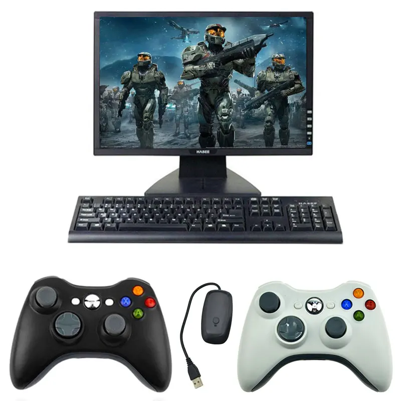 Беспроводной пульт дистанционного управления Xbox 360 2 4G компьютер с приемником для