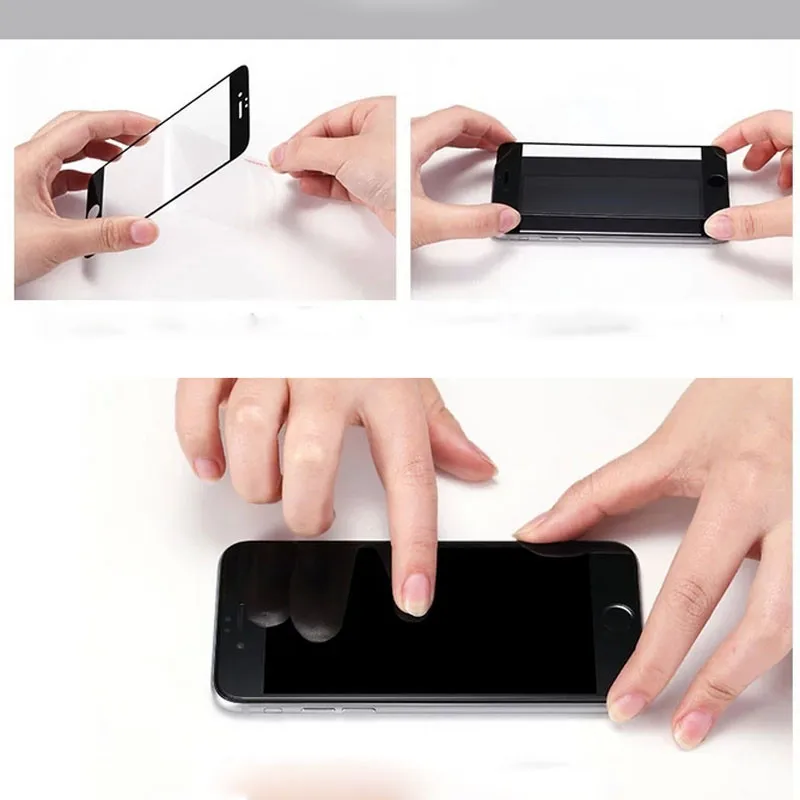 Защитная пленка для iPhone 7 8 plus 6 3D изогнутый край Полное покрытие защита экрана закаленное стекло на iPhone8 6s 7 Plus HD glas