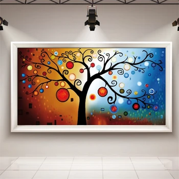 

Canvas Painting Prints Lucky Tree Fortune Wall Art Home Decor Picture Abstract Drop Shipping Customized Prints Painting Custom