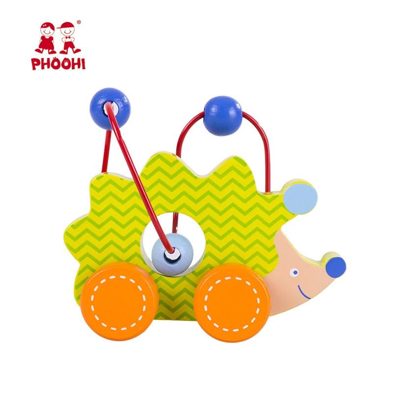 Kids Wooden Bead Maze Toy Baby Preschool Educational Hedgehog Animal Toy For Toddler PHOOHI Kids Wooden Bead Maze Toy Baby Preschool Educational Hedgehog Animal Toy For Toddler PHOOHI