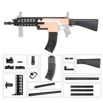 

Lightweight Gift Toys for Game Players Mod Extend Barrel Shoulder Stock Kits Combo 16 Items For Nerf STRYFE DIY Toy Guns Parts
