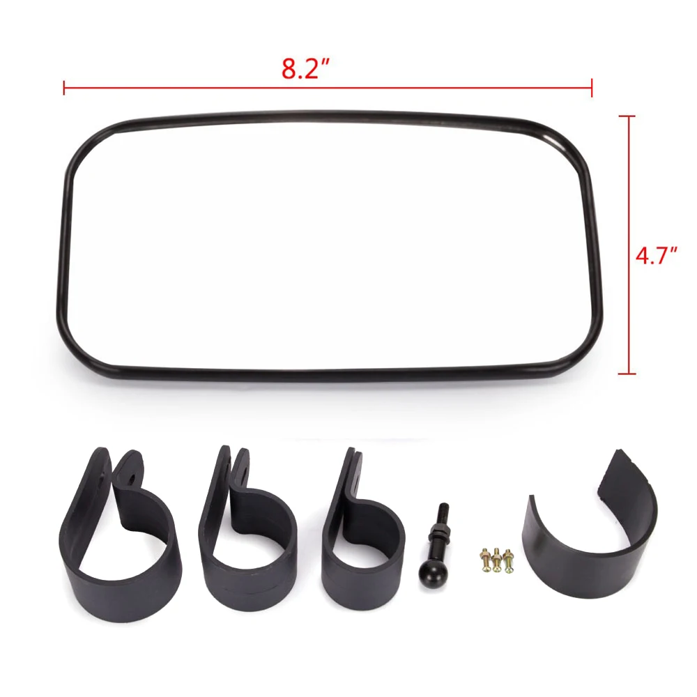 

For Yamaha YXZ1000R For Polaris Ranger 1.5" 1.75" 2" Rearview mirror UTV wide view Round Clamp Side Mirror Adjustable Rotatable