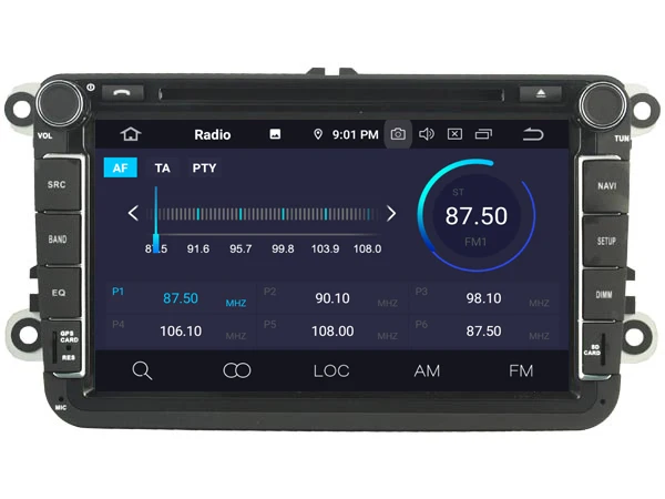 Best Navirider OS 9.0 Car Android Player For GOLF POLO PASSAT CC B6 TIGUAN SKODA stereo radio gps TDA7851 Amplifier sound System 3