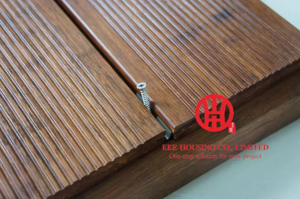 Carbonized /Natural Strand Woven Bamboo Flooring