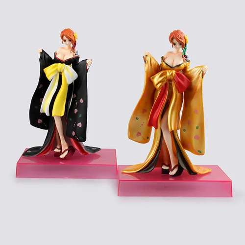 Huongアニメワンピース センチメートルナミゴールド着物pvcアクションフィギュアワンピースナミセクシーな黒着物モデルおもちゃ Model Toy Piece Namifigure One Piece Aliexpress