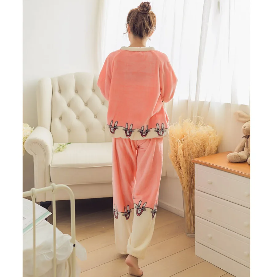 Пижама кигуруми женская фланелевая с длинным рукавом|sleep set|pyjama kigurumispajamas suit |