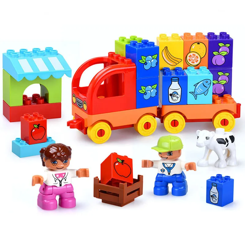 Duploe Happy Home тематические Строительные блоки Набор больших моделей DIY Собранные