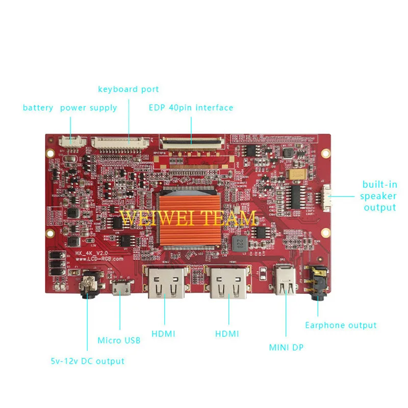 Новинка 15 6 &quot4k UHD LCD TFT 3840x2160 2 MINI DP EDP 40PIN USB контроллер плата драйвера встроенный