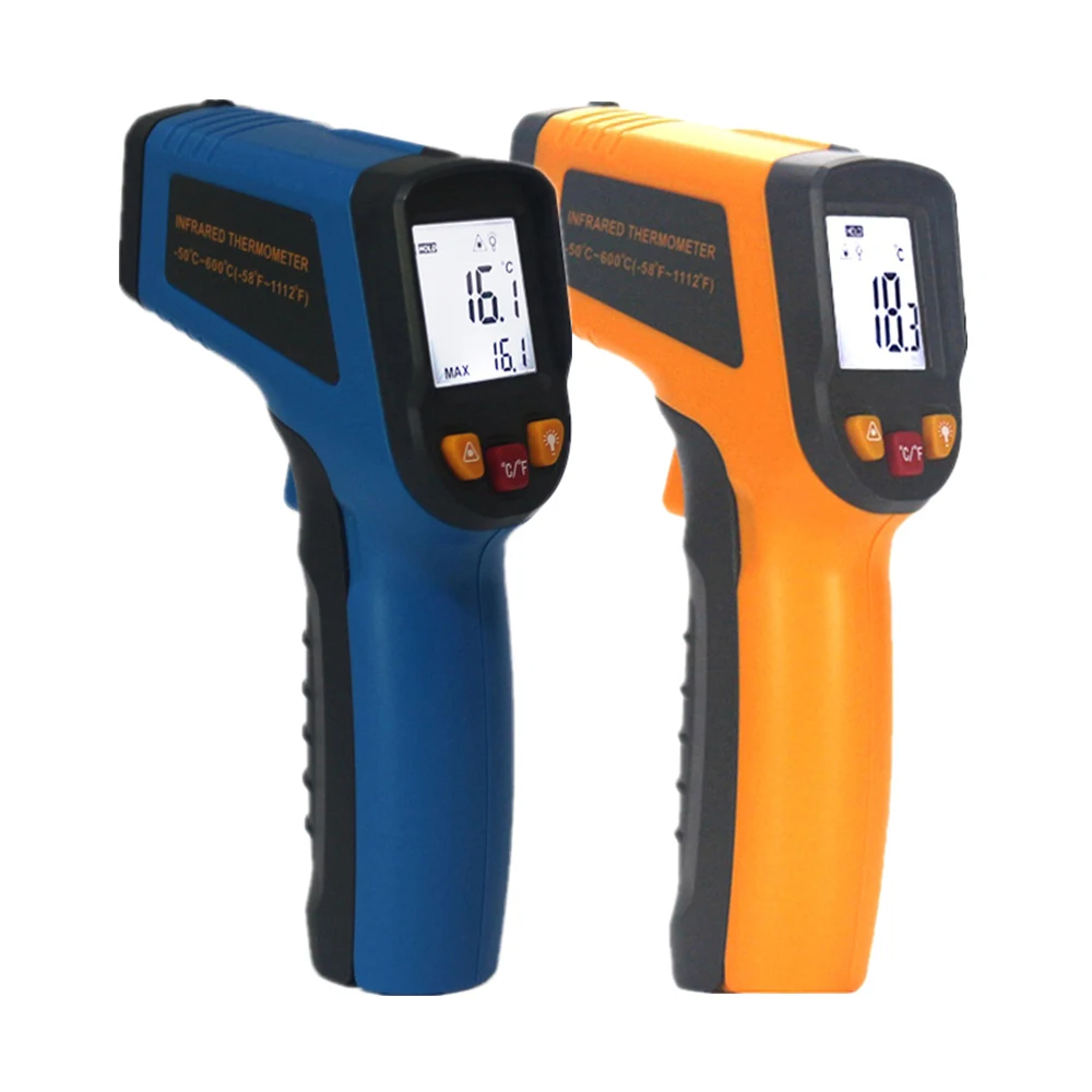 

Non-Contact Digital IR Infrared Thermometer -50~600C -50~400C -50~360C Pyrometer Laser Temperature Meter