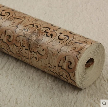 

Chinese retro 3D imitation Wood Clouds And Dragon Print wallpaper Living Room Bedroom Background Wallpaper PVC Wood Wall Paper