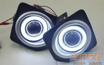 

eOsuns Innovative COB angel eye led daytime running light DRL + Fog Lamp + Projector Lens for LAND ROVER rang rover freelander 2