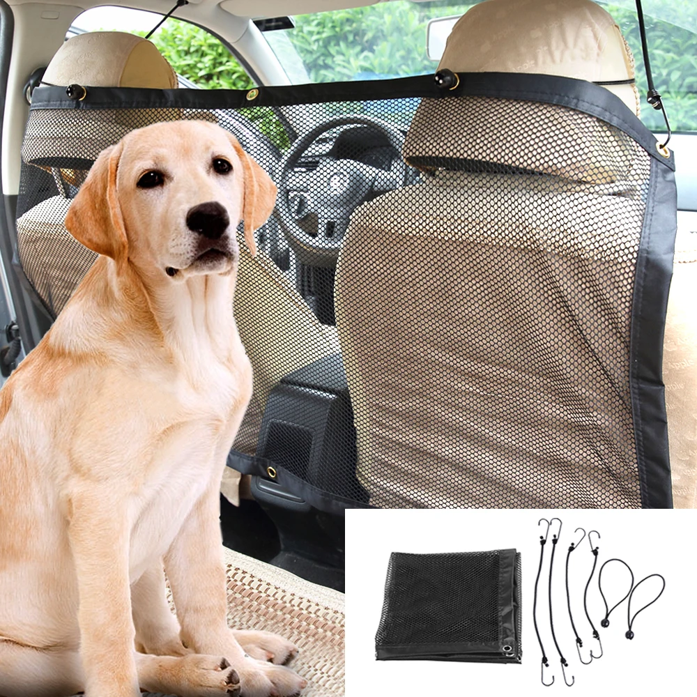 

Car Pet Isolation Network Car Auto Back Guard Seat Dog Children Mesh Safety Oxford Net Barrier Car Mesh for Pet Dog