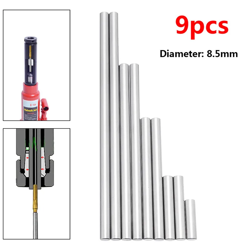  9pcs 8.5mm Ejector Pins Set Used To Push Rifling Buttons High Hardness Full Specifications Reamer K