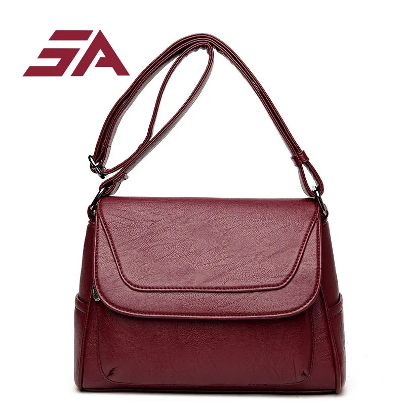 

SA Bag Women Messenger Bags PU Leather Handbag Small Size fashion Handbags Women Bags Designer red 2018 Purse sac a main