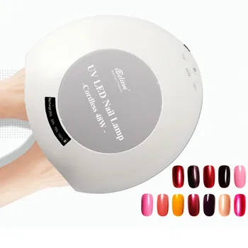 

New 2019 Fashion New 48W Cordless LED/UV Nail Lamp Gel Polish Nail Light Dryer Wireless Rechargea Maquiagem Drop Shipping