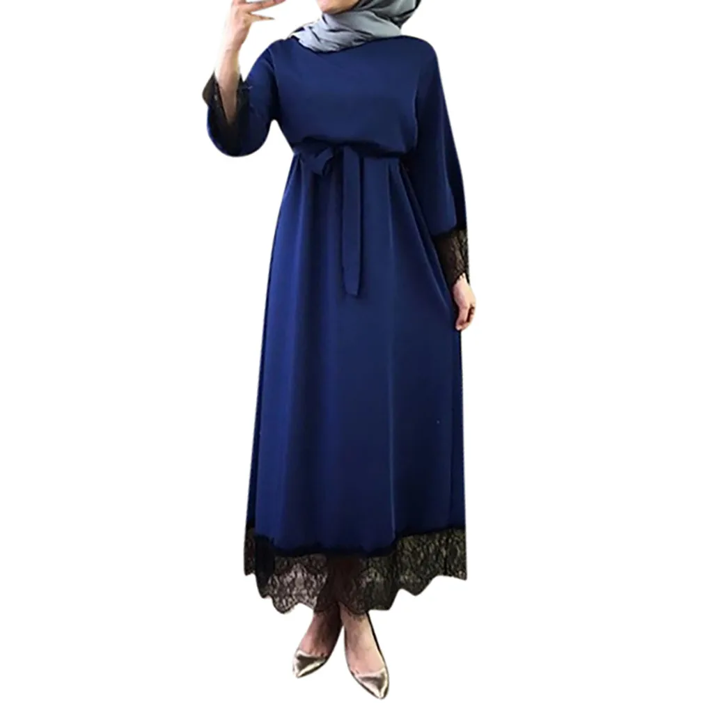 2019 абайя Дубай мусульманское платье Vestidos женское Рамадан кафтан марокканское